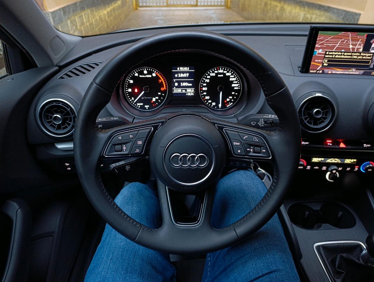 Audi A3 SPB 1.4 TFSI g-tron 1.000 km di autonomia