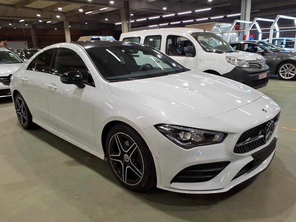 MERCEDES-BENZ CLA 180D 116CV 6M. AMG LINE ( FARI LED - CRUISE - PELLE - NAVI PREMIUM - NIGHT PACK - PARK ASSIST - CERCHI 18 - TETTO BICOLORE )
