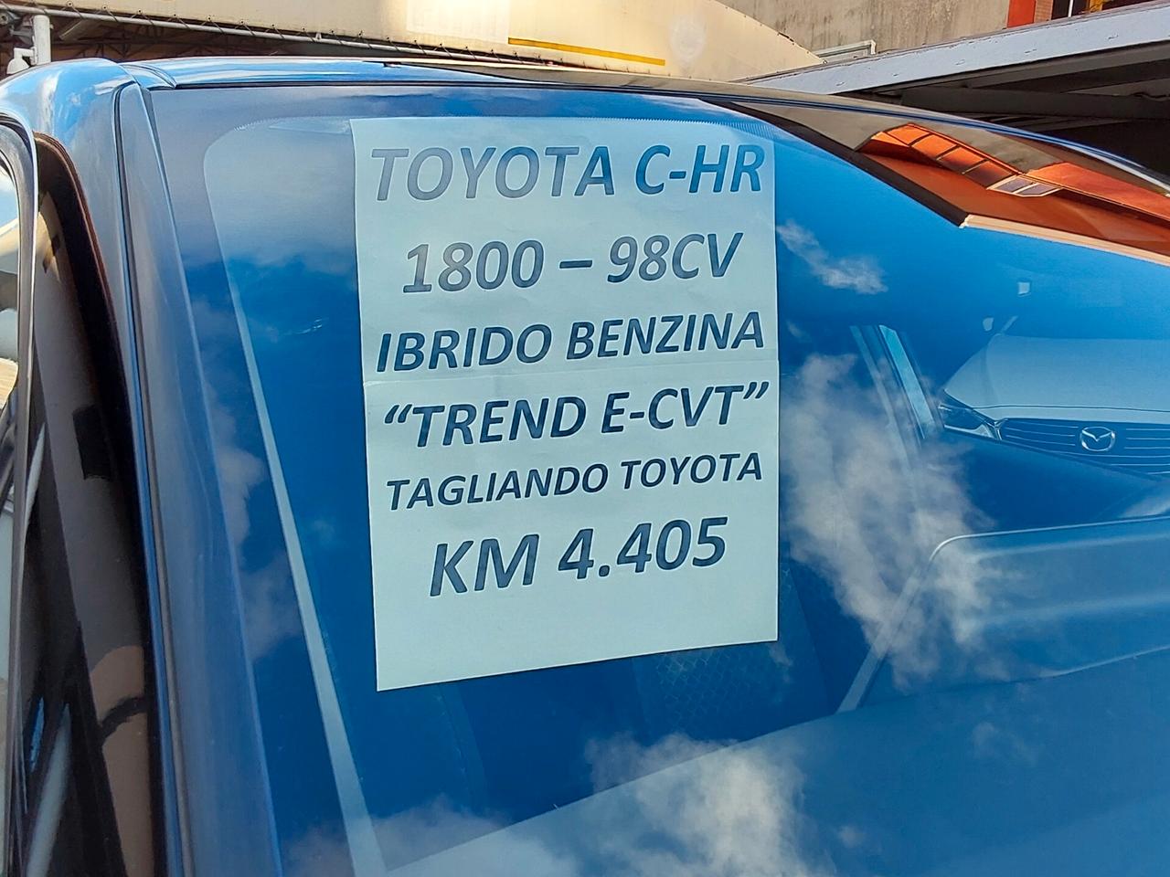 Toyota C-HR 1.8 Hybrid E-CVT Trend KM 4.400