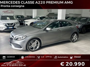 Mercedes CLASSE A 220 AMG Premium FINANZIABILE