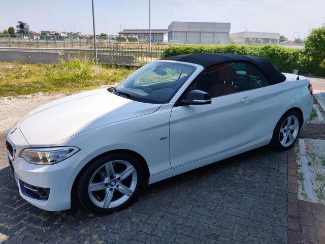 BMW 220 d 190cv Cabrio Sport Automatica, Pelle rossa, Navi