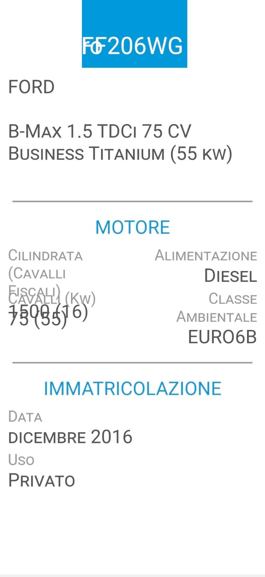 Ford B-Max 1.5 TDCi-6B-NAVI-UNICO PROP-3 REVISIONI