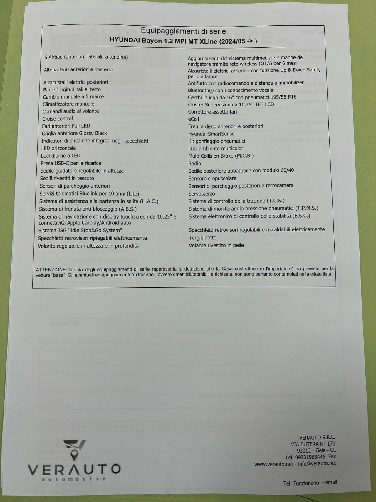 Hyundai Bayon 1.2 MPI MT XLine Super Offerta T-Stock