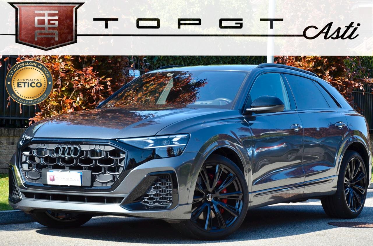 AUDI SQ8 4.0 TFSI QUATTRO 507cv TIPTRONIC, GAR, AUDI 12/27, SERVICE AUDI, UNICOPROPRIETARIO, EURO 6E, TETTO, MATRIX, BANG&OLUFSEN, SOFT CLOSE, SOSPENSIONI ADATTIVE, INSERTI CARBONIO, 23", PERMUTE