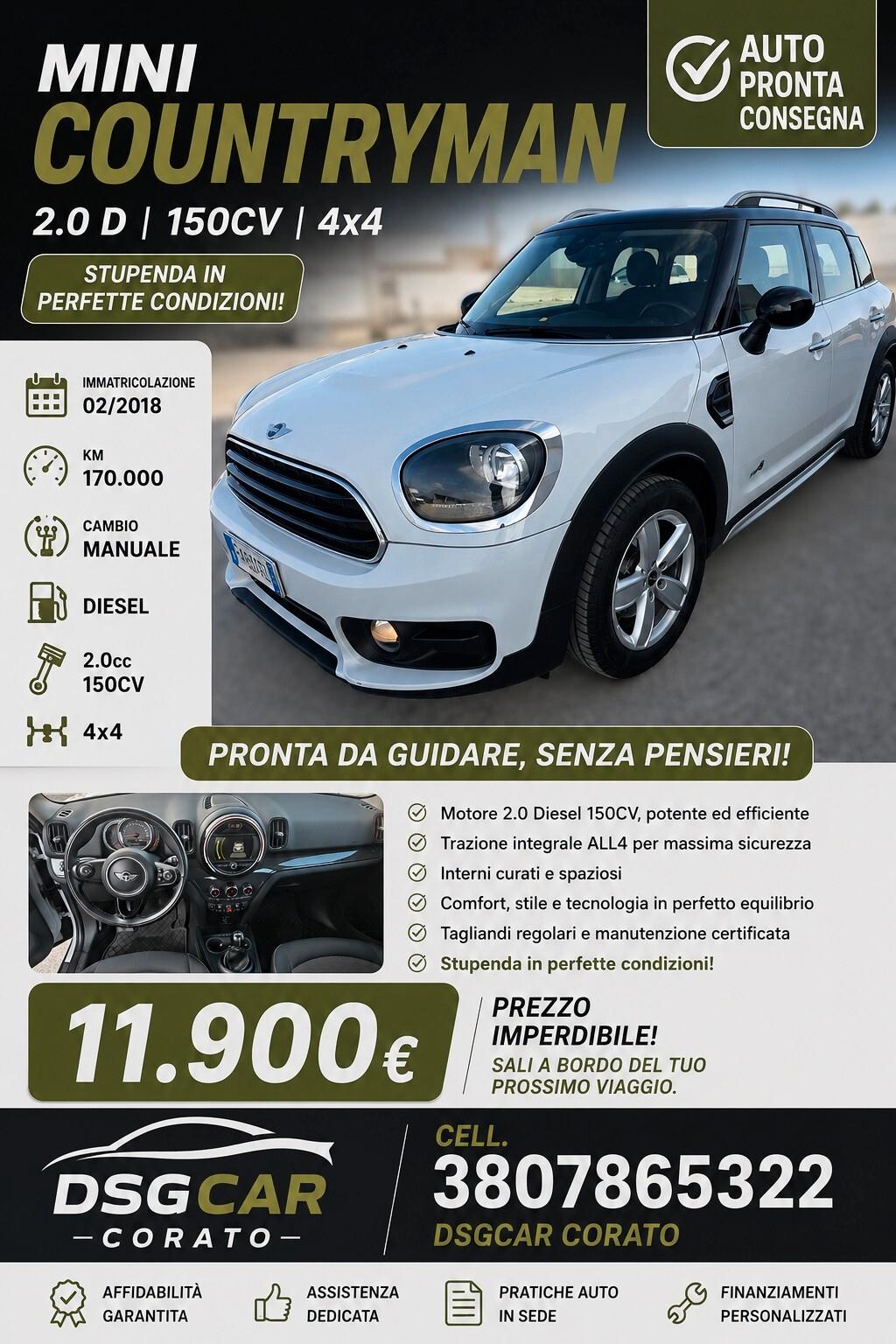 Mini Cooper Countryman 2.0 150cv 4x4