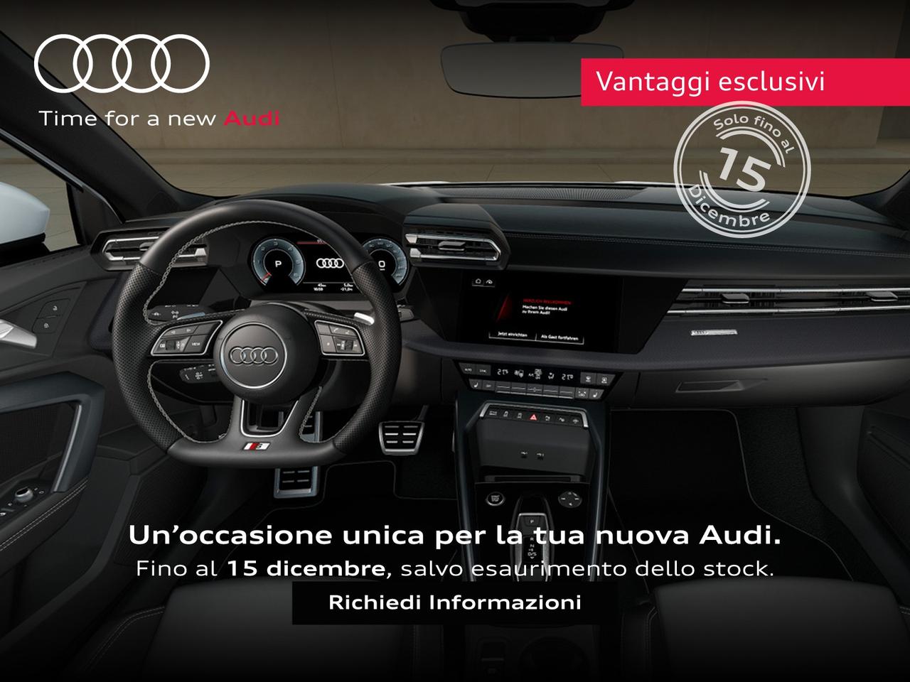 Audi A3 sedan 2.0 tdi s line edition 150cv s-tronic