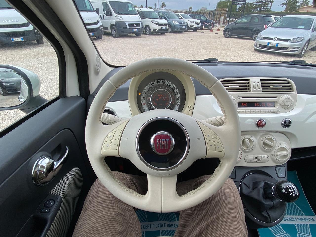 Fiat 500 1.2 Lounge TETTO UNICO PROPIETARIO NEOPATENTATI