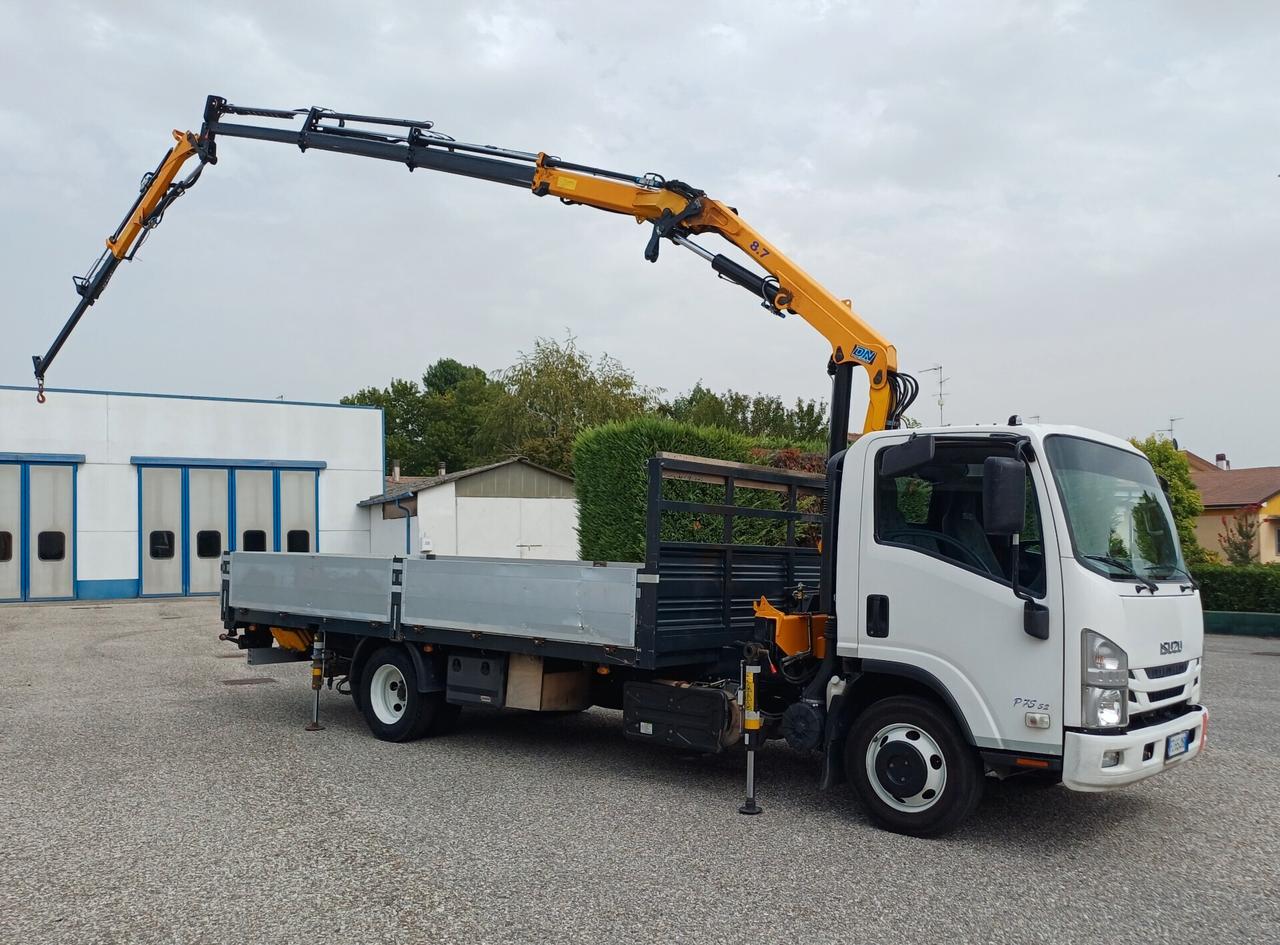 ISUZU 75 EURO 6 GRU E CASSONE FISSO