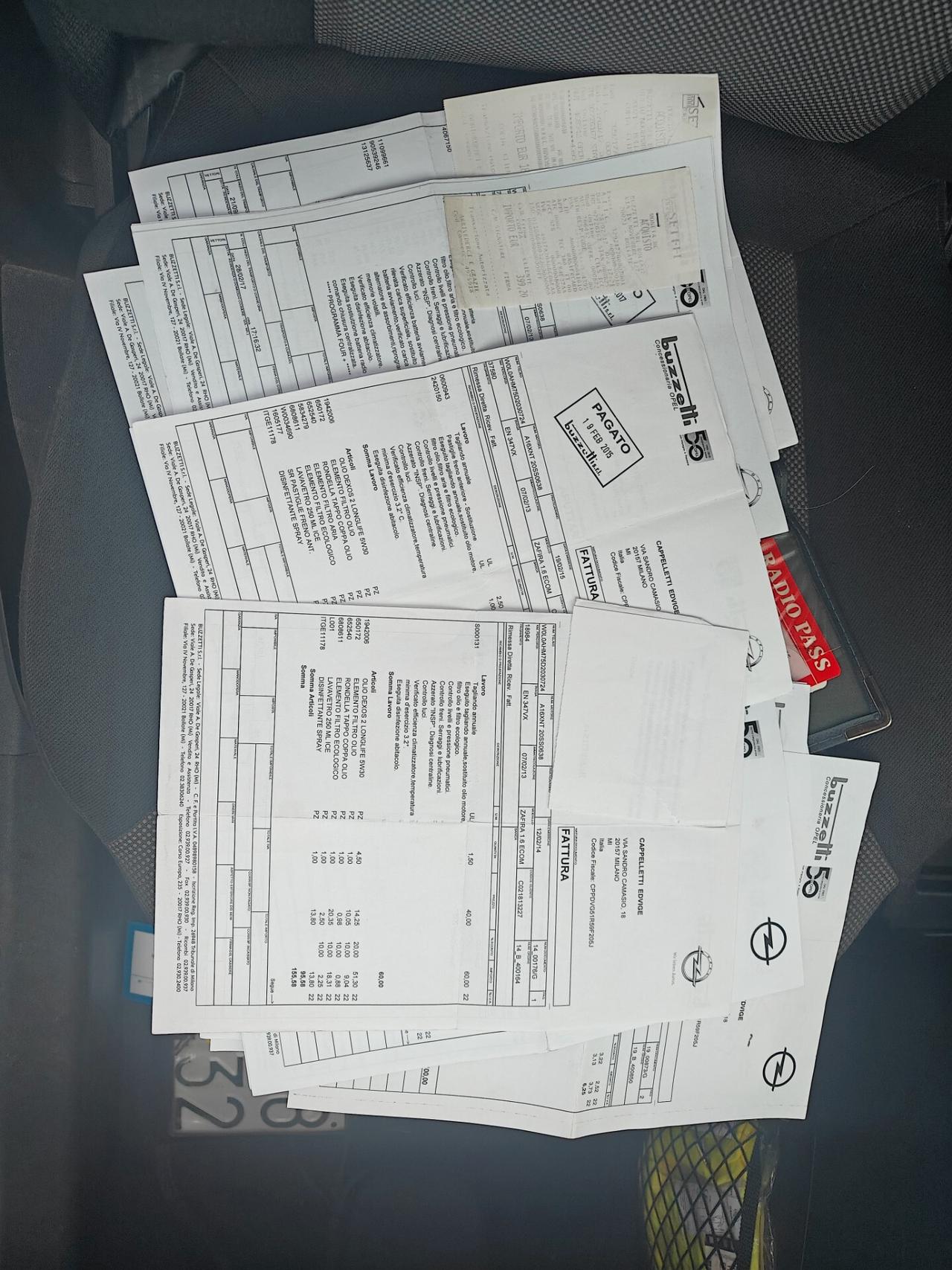 Opel Zafira 7 posti 1.6 Ecometano