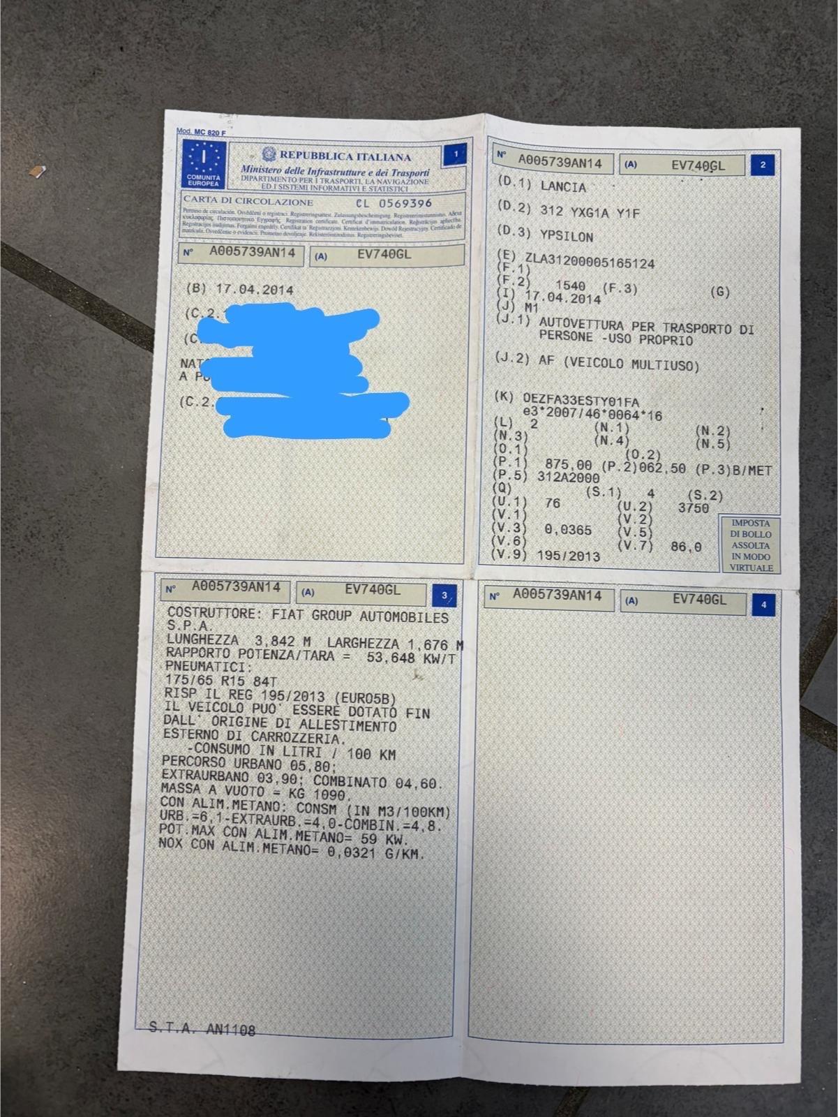 Utilitaria metano di serie