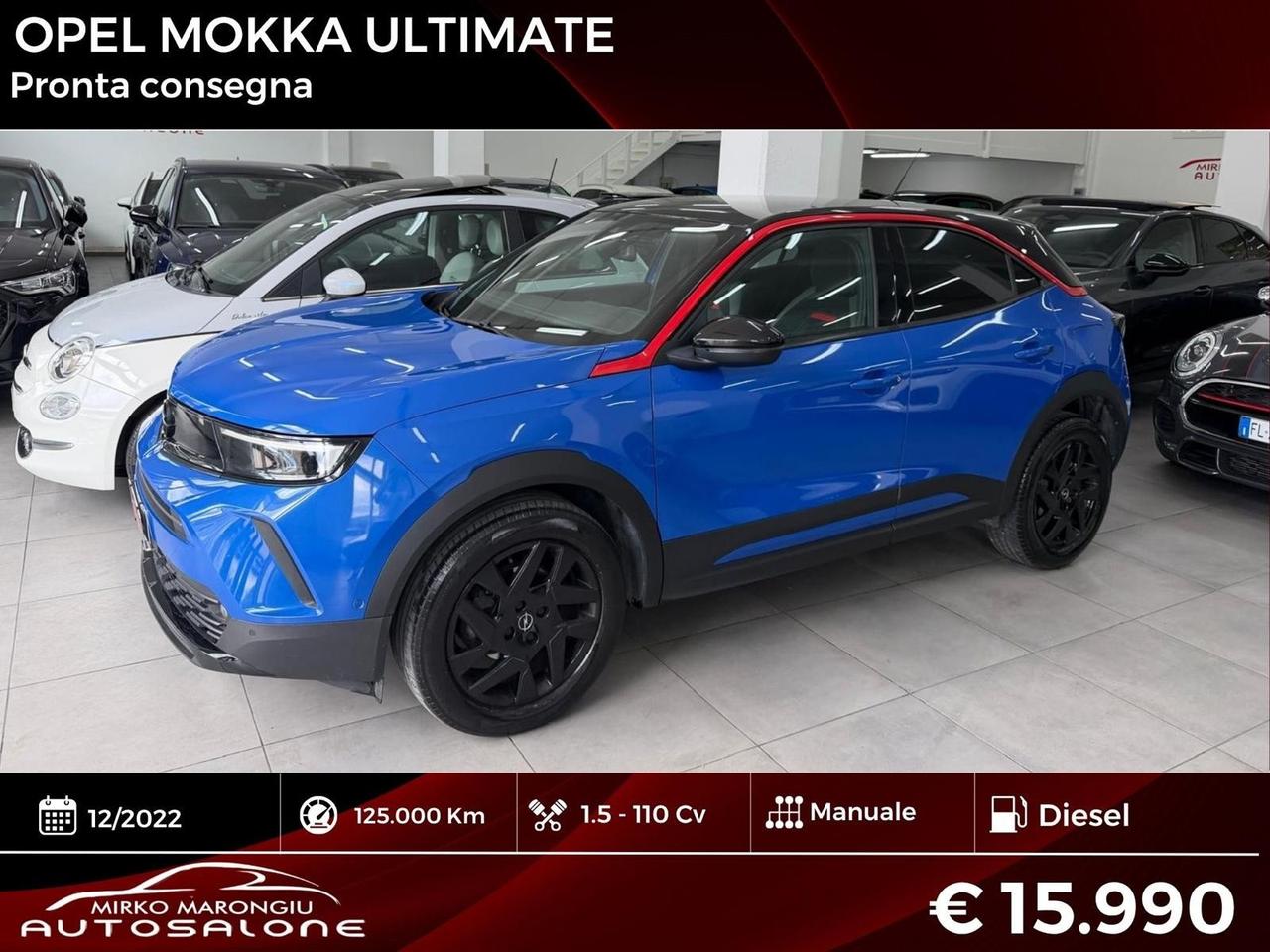 Opel Mokka 1.5 diesel Ultimate FINANZIABILE
