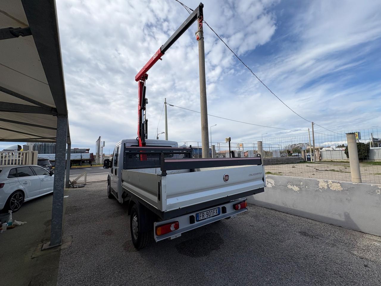 Fiat Ducato Maxi doppia cabina 7 posti gru fassi