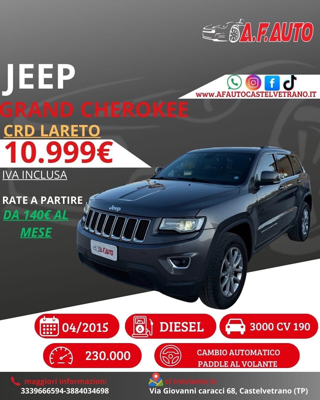 Jeep Grand Cherokee 3.0 V6 CRD Multijet II Laredo