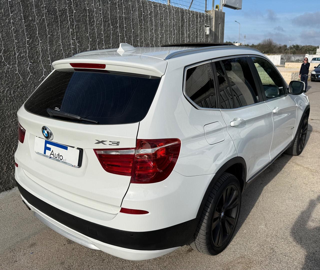 Bmw X3 xDrive 30d,TETTO PANORAMICO APRIBILE,pelle Bordeaux,Xeno+Led,Bluetooth,ecc.