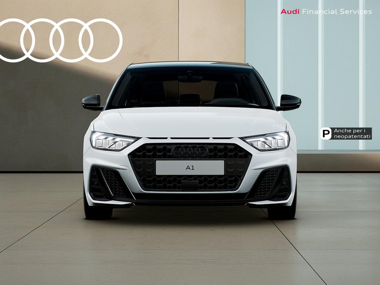 Audi A1 sportback 30 1.0 tfsi identity black 116cv s-tronic