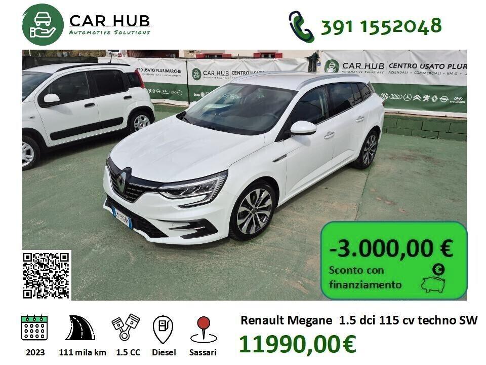 Renault Megane Sporter Blue 1.5 dCi 115 CV Techno