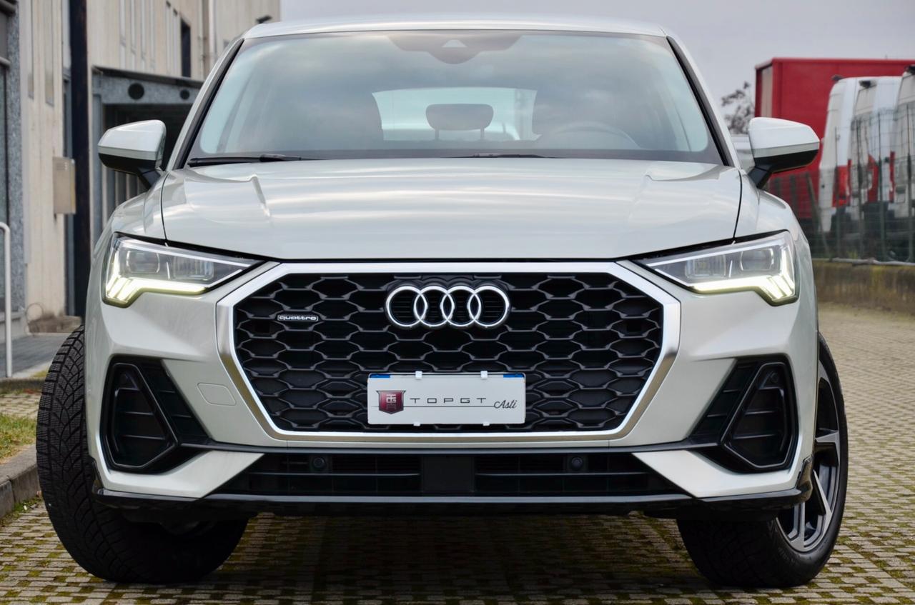 AUDI Q3 SPB 2.0 TDI S-LINE EDITION QUATTRO 150cv S-TRONIC, UNICOPROPRIETARIO, GARANZIA AUDI 1/2028, SERVICE AUDI, UFF ITALIANA, ARGENTO RUGIADA, EURO 6D, FARI FULL LED, 19", PERMUTE