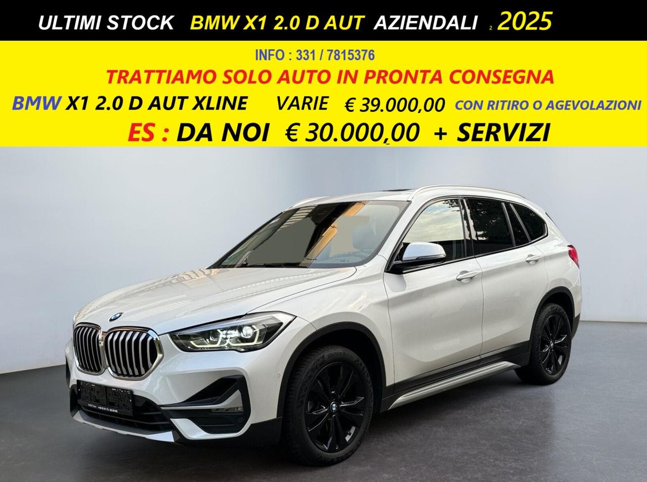 BMW X1 2.0 D AUT XDRIVE XLINE AZIENDALE