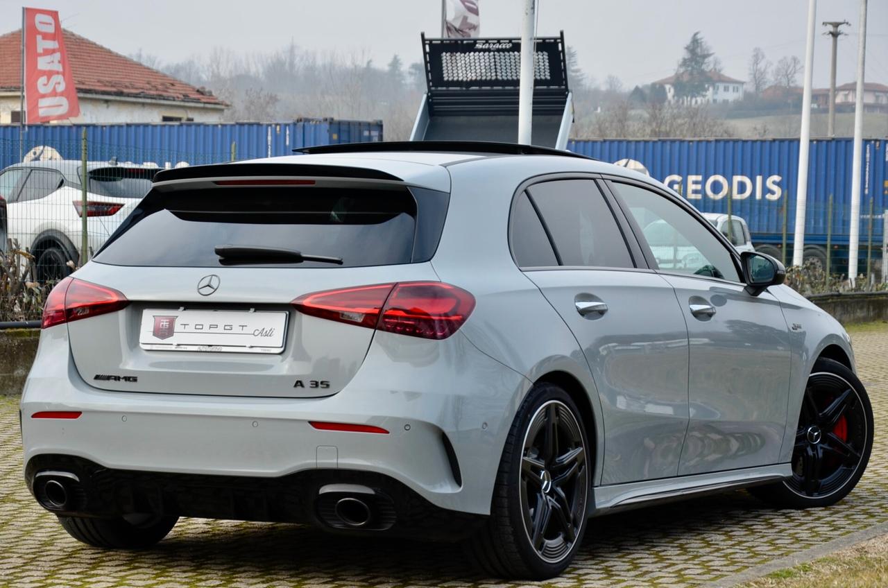 MERCEDES-BENZ A 35 AMG 4MATIC 306cv AUTO, GARANZIA UFFICIALE, UNICOPROPRIETARIO, UFF ITALIANA, EURO 6E, TETTO, NIGHT PACK, FARI MULTIBEAM, HI-FI PREMIUM, PERMUTE