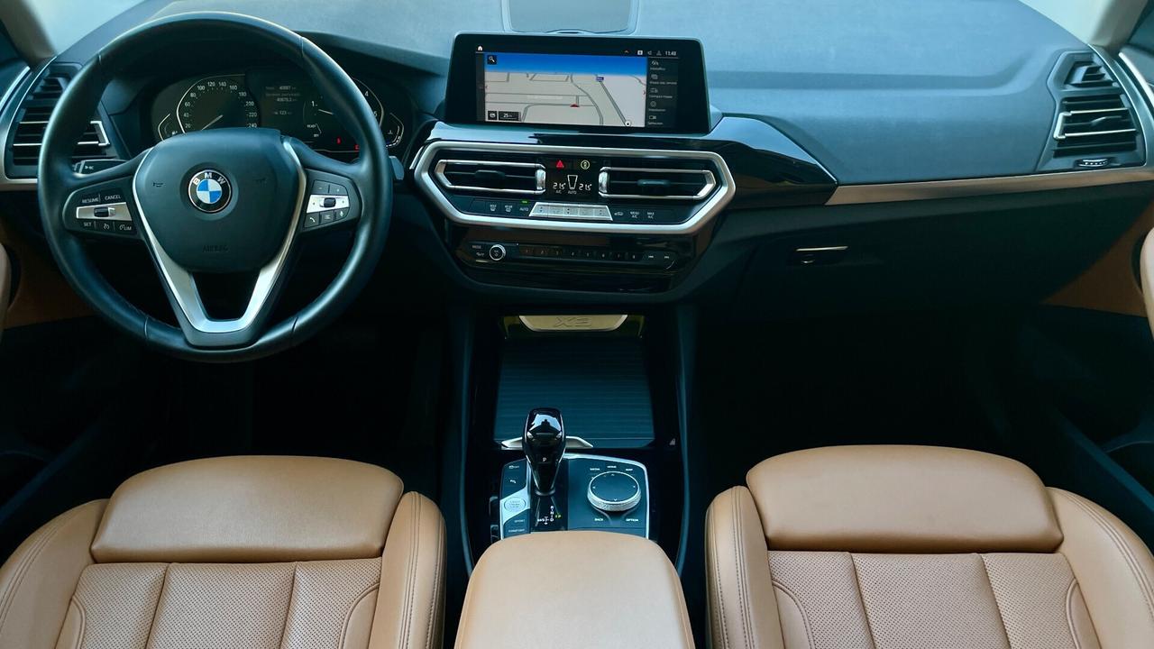 Bmw X3 X-DRIVE 48V 2.0 ADVANTAGE 190CV - FULL LED, TETTO, PELLE