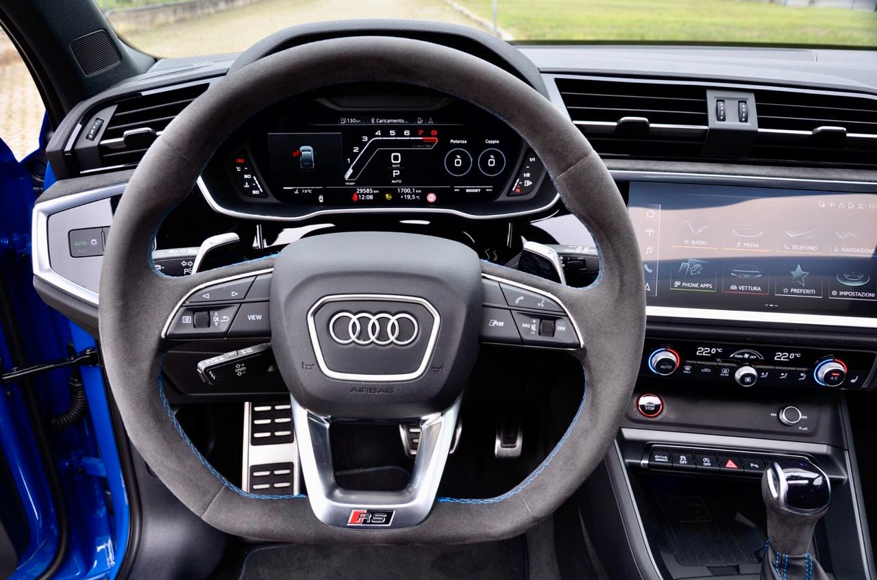 AUDI RS Q3 SPB 2.5 QUATTRO 400cv S-TRONIC, GARANZIA AUDI, SERVICE AUDI, BOLLO E SUPERBOLLO 9/2026, TETTO, MATRIX, HI-FI SONOS, DYNAMIC PACK, PERMUTE