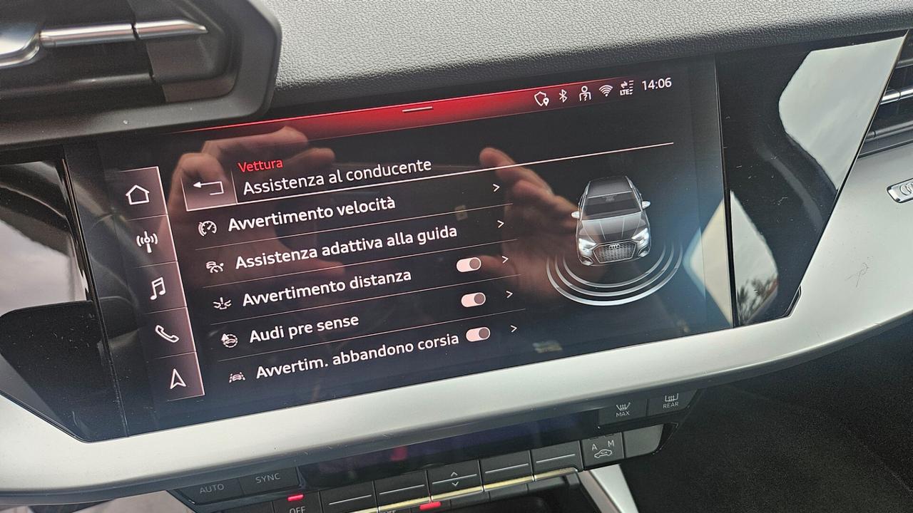 Audi A3 Sportback 2.0 tdi s-tronic NAVY-VIRTUAL-LED