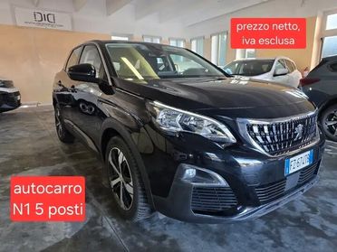 Peugeot 3008 1.5 bluehdi 130cv AUTOCARRO N1 5 POSTI VAN