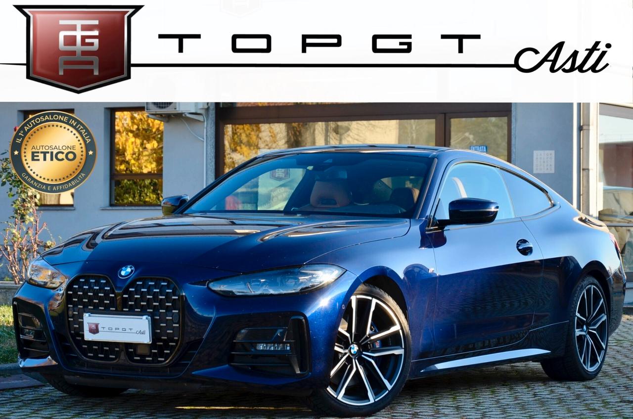 BMW 420d COUPE MHEV 48V MSPORT 190cv AUTO, UNICOPROPRIETARIO, SERVICE UFF BMW, UFF ITALIANA, EURO 6D, 19", NAVI, RETROCAMERA, PERMUTE