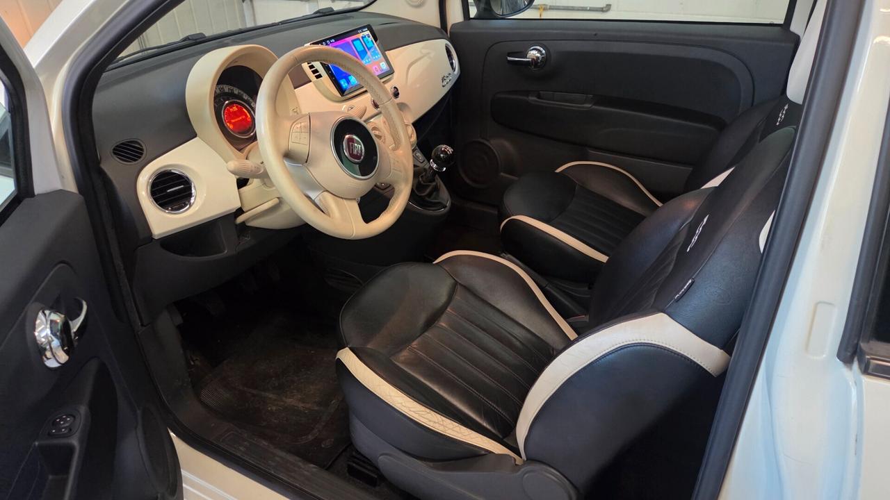 Fiat 500 1.2 GQ interni pelle