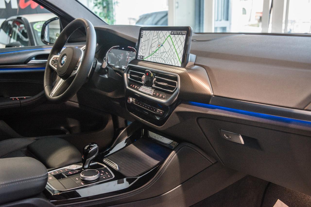 BBMW X4 X-DRIVE 2.0d mhev 48V MSPORT TETTO NAVI CERCHI VIRTUAL TELECAMERA 360 GRADI