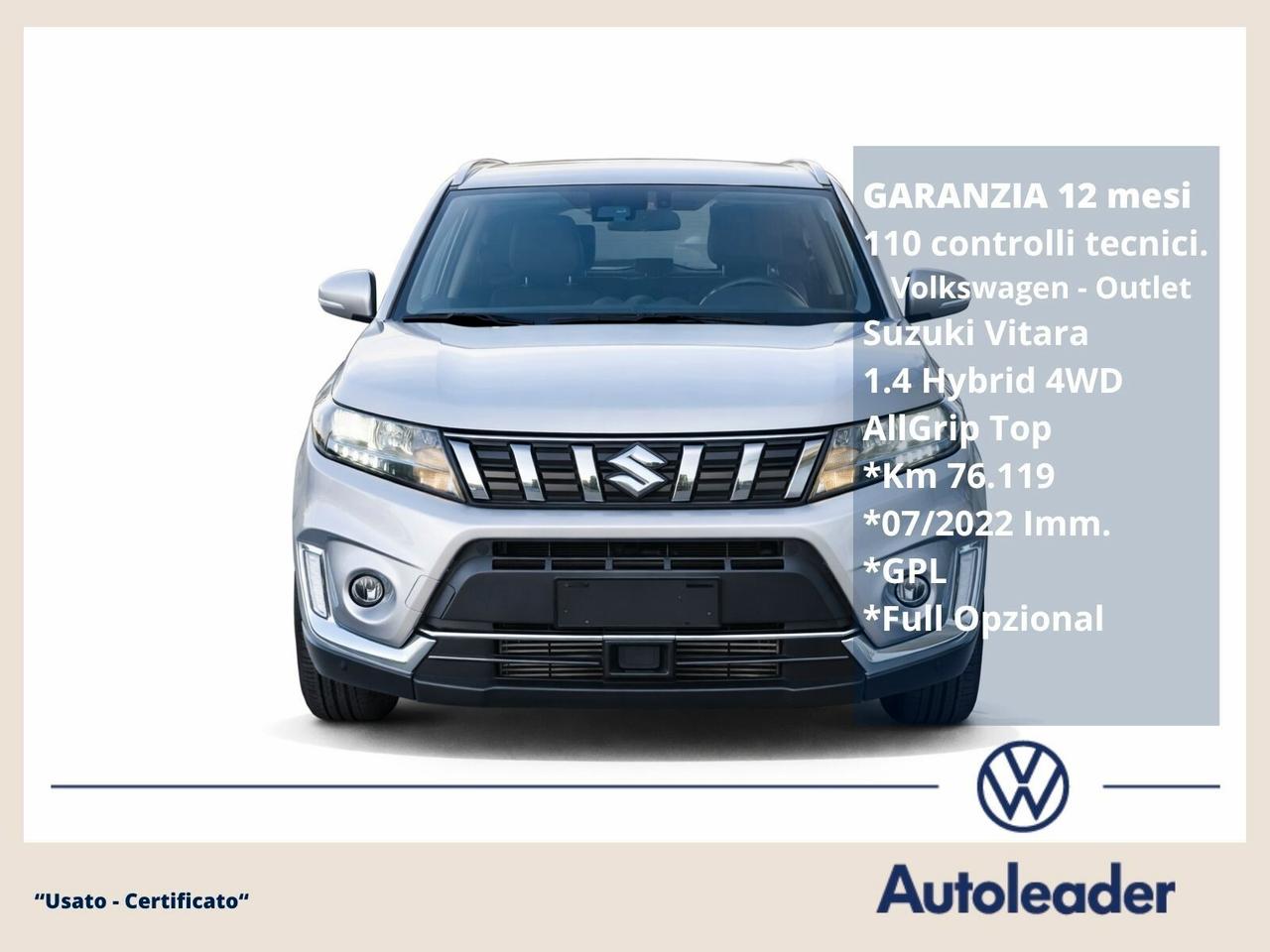 Suzuki Vitara 1.5 Hybrid A/T 4WD AllGrip GPL TETTO APRIBILE