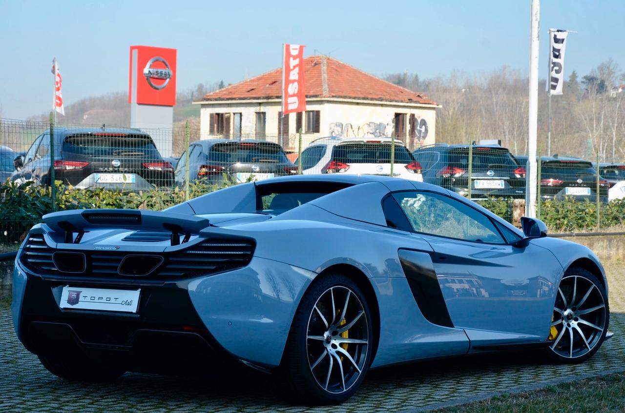 MCLAREN 650S SPIDER 3.8 SSG7, SERVICE UFF MCLAREN, EURO 6B, CARBOCERAMICA, SCARICO AKRAPOVIC, HI-FI MERIDIAN, PERMUTE