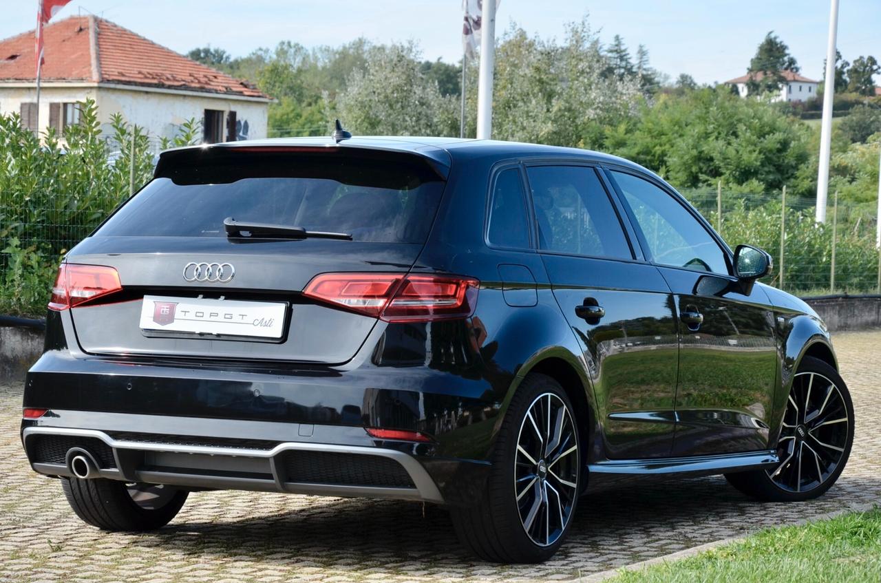 AUDI A3 SPB 1.6 TDI S-LINE EDITION 116cv S-TRONIC, SERVICE UFF AUDI, UFF ITALIANA, EURO 6B, FARI XENO, NAVI, PERMUTE