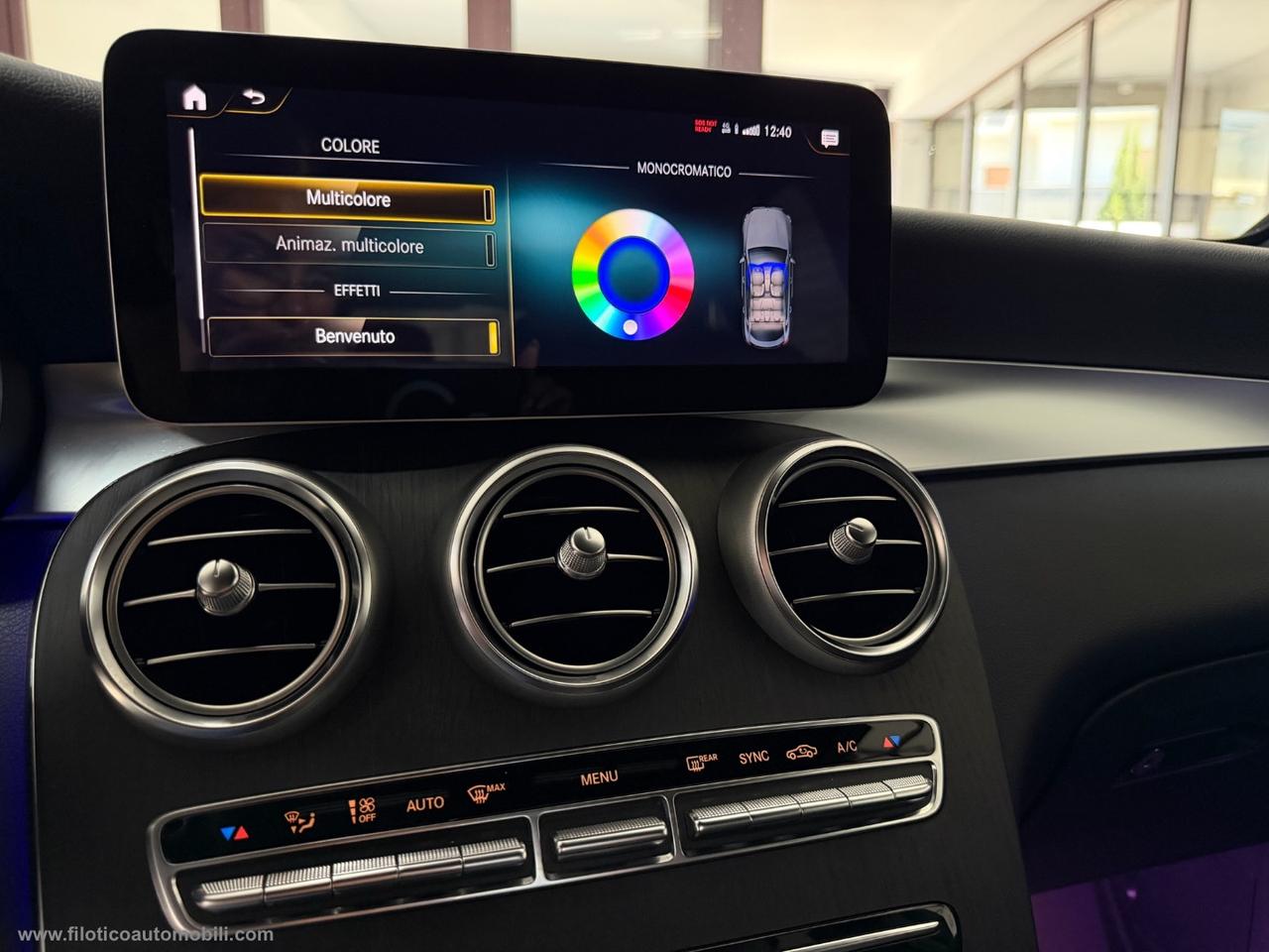 MERCEDES-BENZ GLC 300 d 4Matic Coupé Premium Plus TETTO APRIBILE- GANCIO TRAINO - LUCI AMBIENT