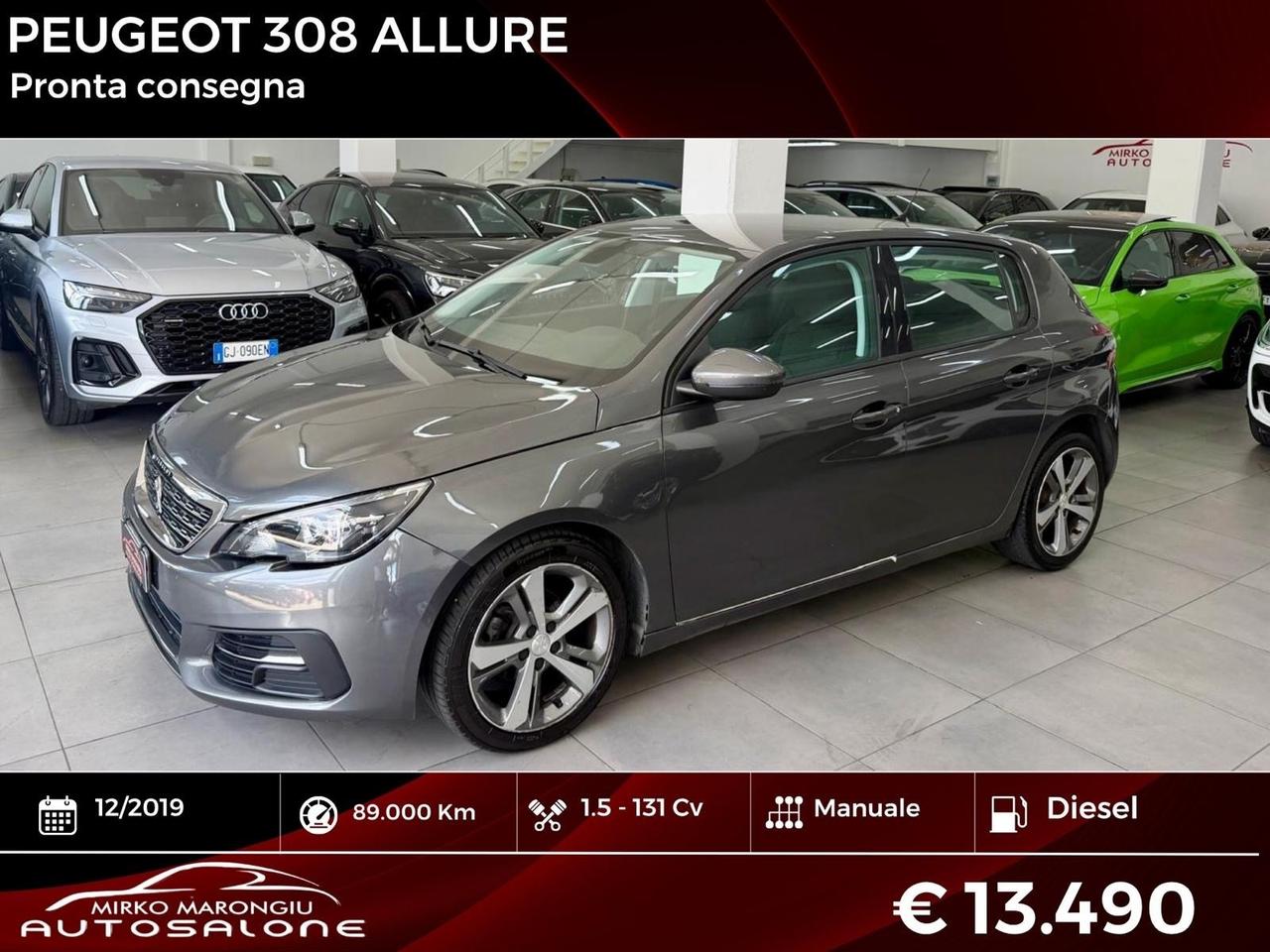 Peugeot 308 BlueHDi 130 S&S Allure FINANZIABILE
