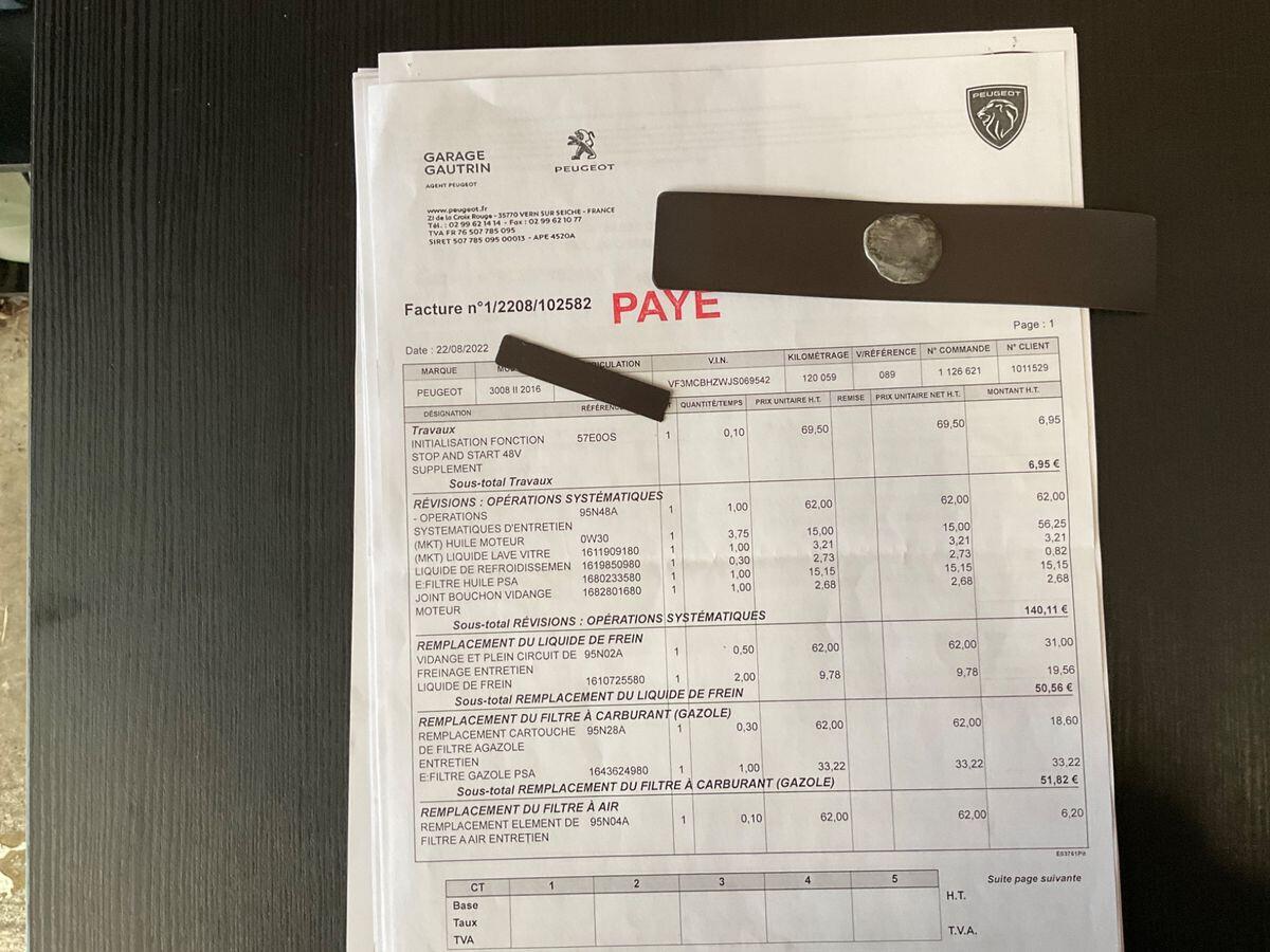 Peugeot 3008 EAT8 120CV ALLURE