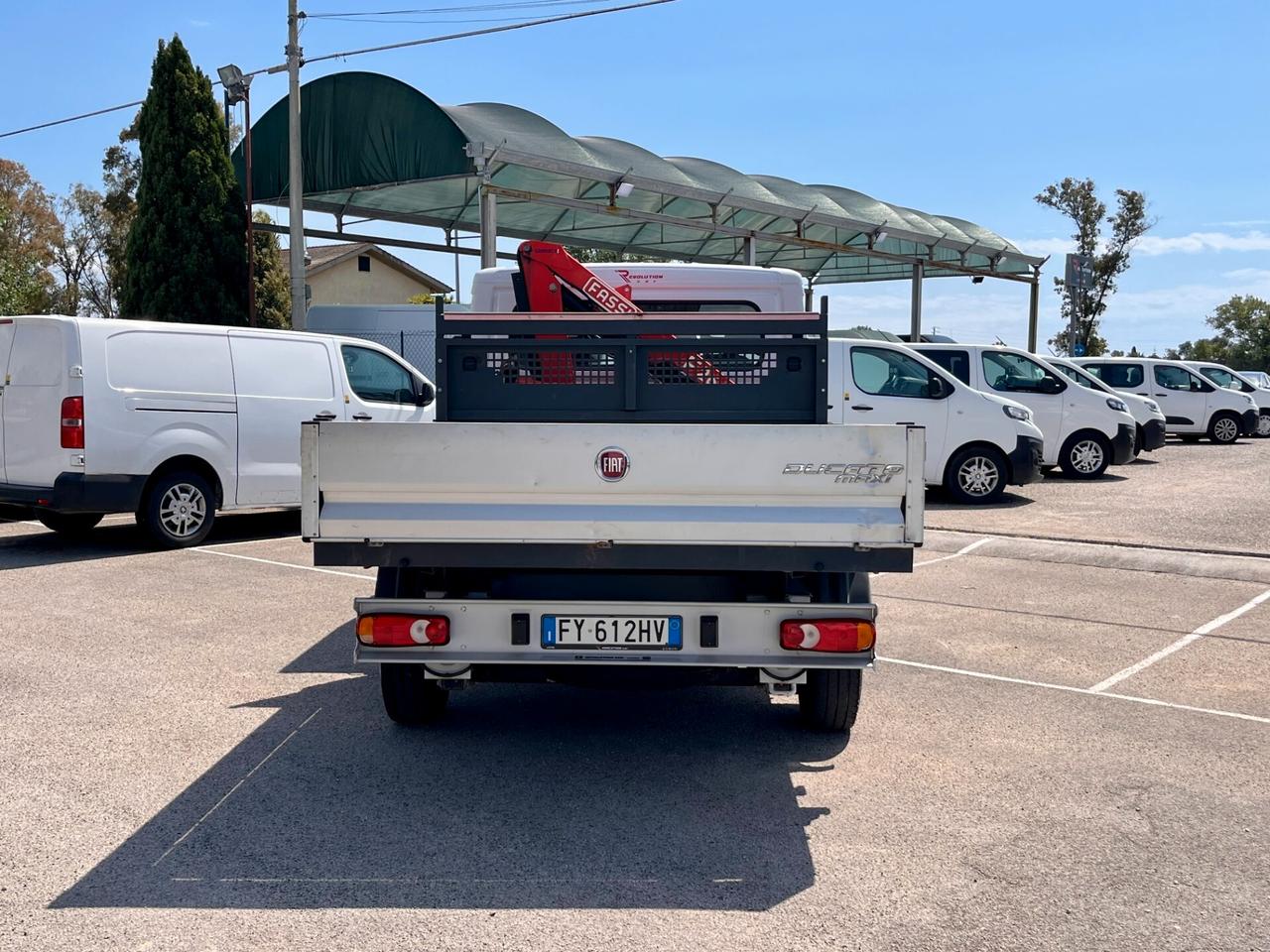 FIAT DUCATO MAXI 35 doppia cabina 7 Posti - CASSONE FISSO E GRU Fassi