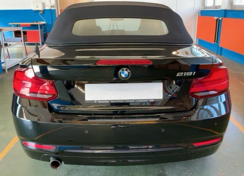 BMW 218i Cabrio Sportline – 136CV – NAVY PRO – PELLE NAPPA – TAGLIANDATA