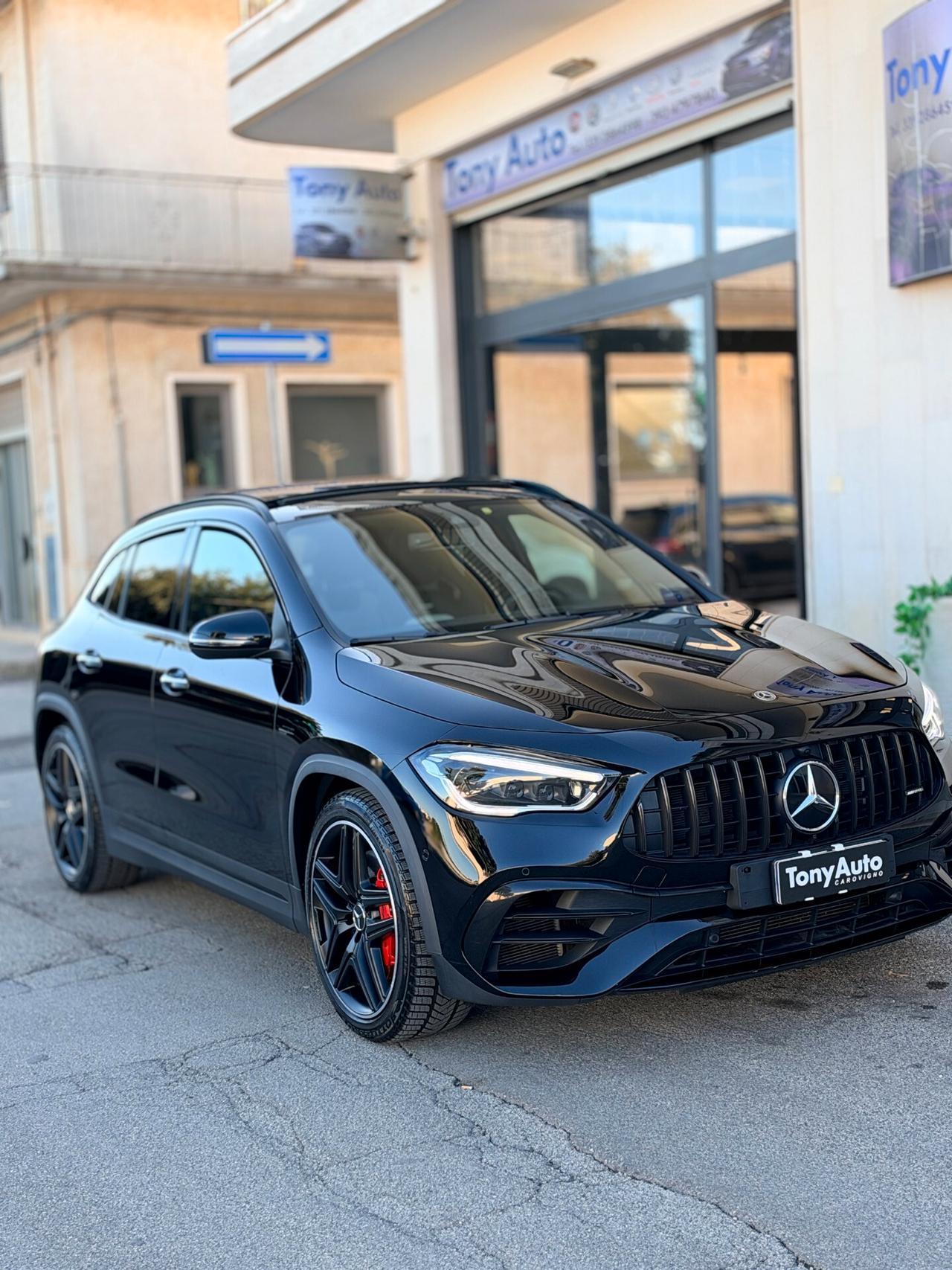 Mercedes-benz GLA 45 AMG S 4matic TURBO con TETTO APRIBILE,AMG PERFOMANCE,LUCI SOFFUSE,INTERNI IN PELLE AMG,VOLANTE AM