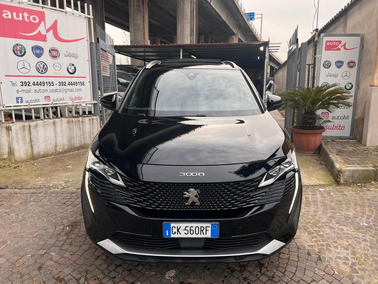 Peugeot 3008 BlueHDi 130 S&S EAT8 GT TETTO PANORAMICO