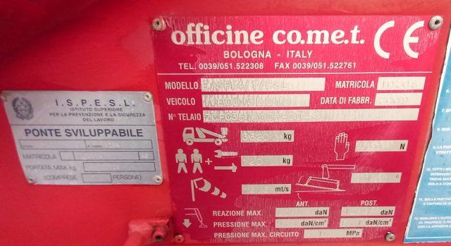 IVECO Ecodaily 35 C10 2.3 HPI CON CESTELLO