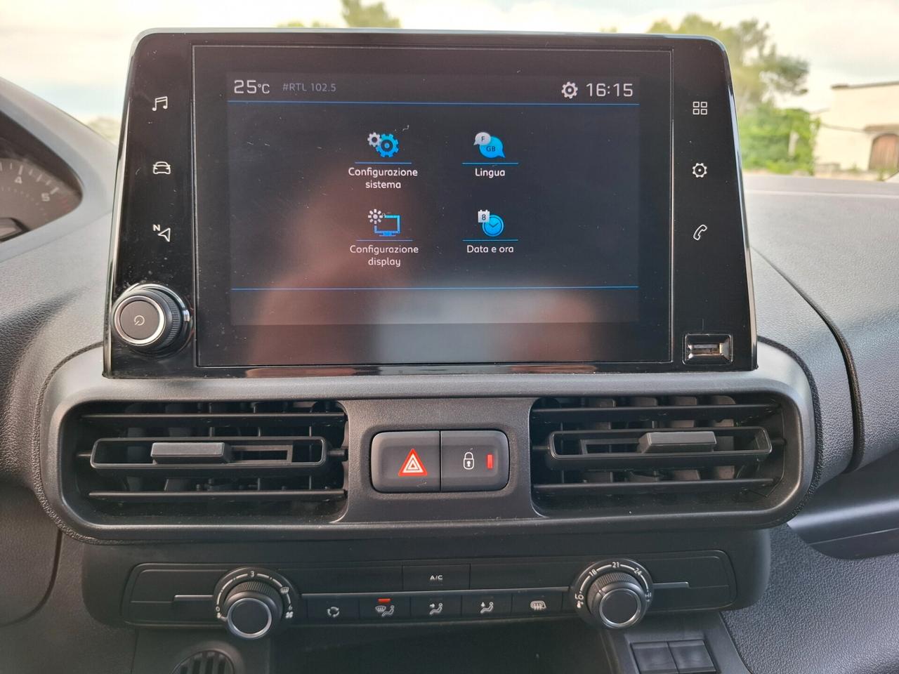 Peugeot Partner BlueHDi 100cv 3 POSTI - 1000Kg di PORTATA