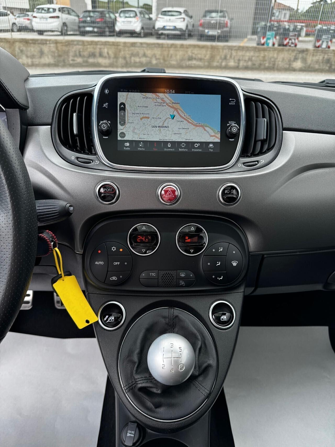 Abarth 595 1.4 Turbo T-Jet 165 CV Turismo /tetto/pelle/km doc