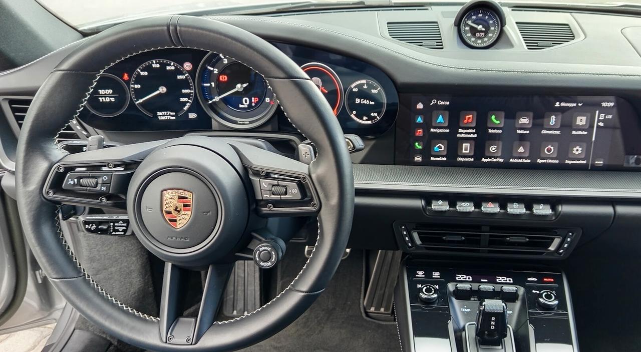 Porsche 992 Carrera Coupe' 385cv Tetto-Pelle-Navi-Sport Crono-Matrix-R21/20-Burmaster