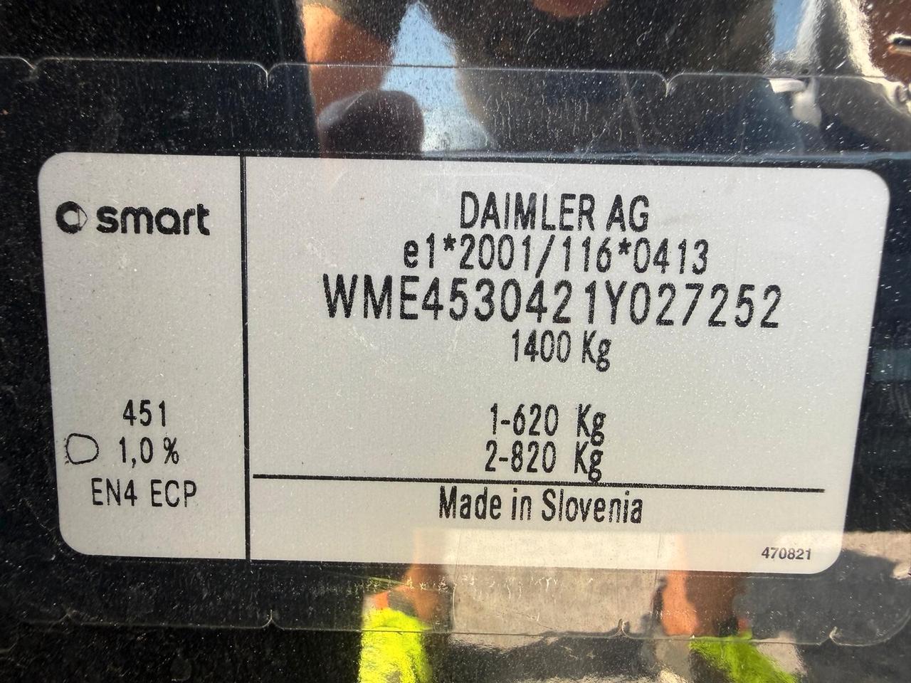 Smart ForFour 70 1.0 Passion Doppio Tetto