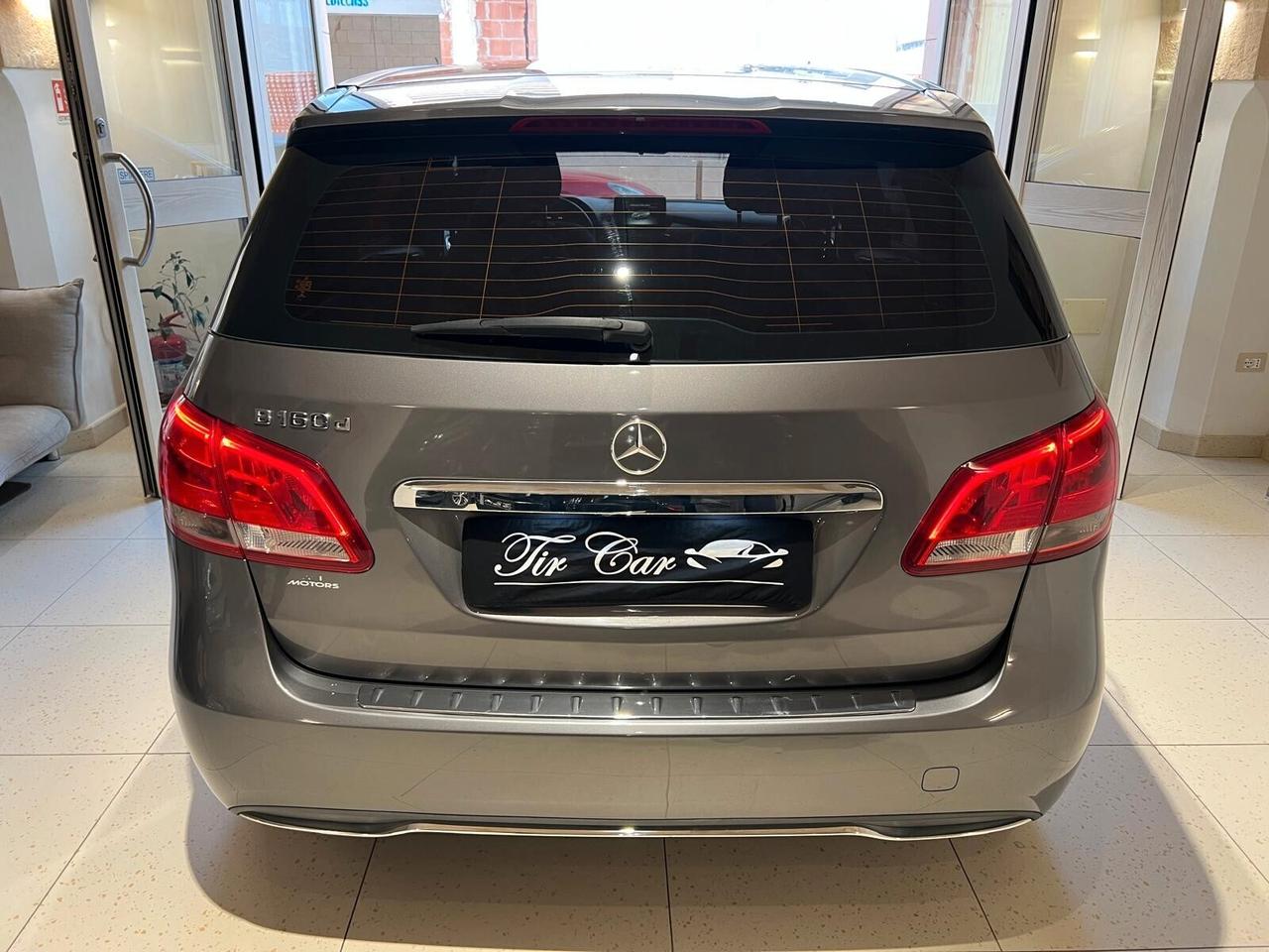MERCEDES CLASSE B 160 1.5 SPORT 90CV NAVI CAM OK NEOPATENTATI ANNO 2016