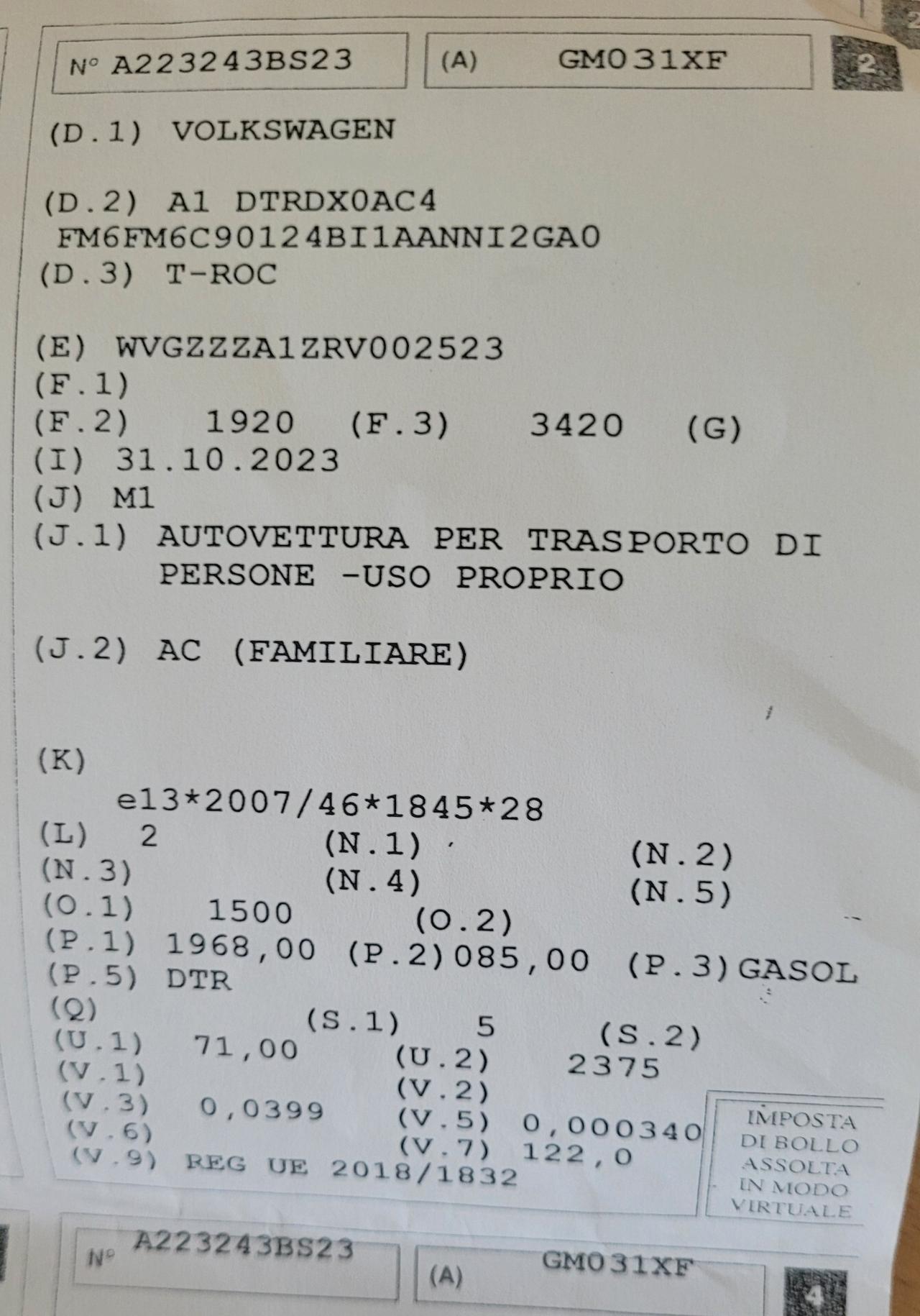 Volkswagen T-Roc 2.0 TDI SCR Style
