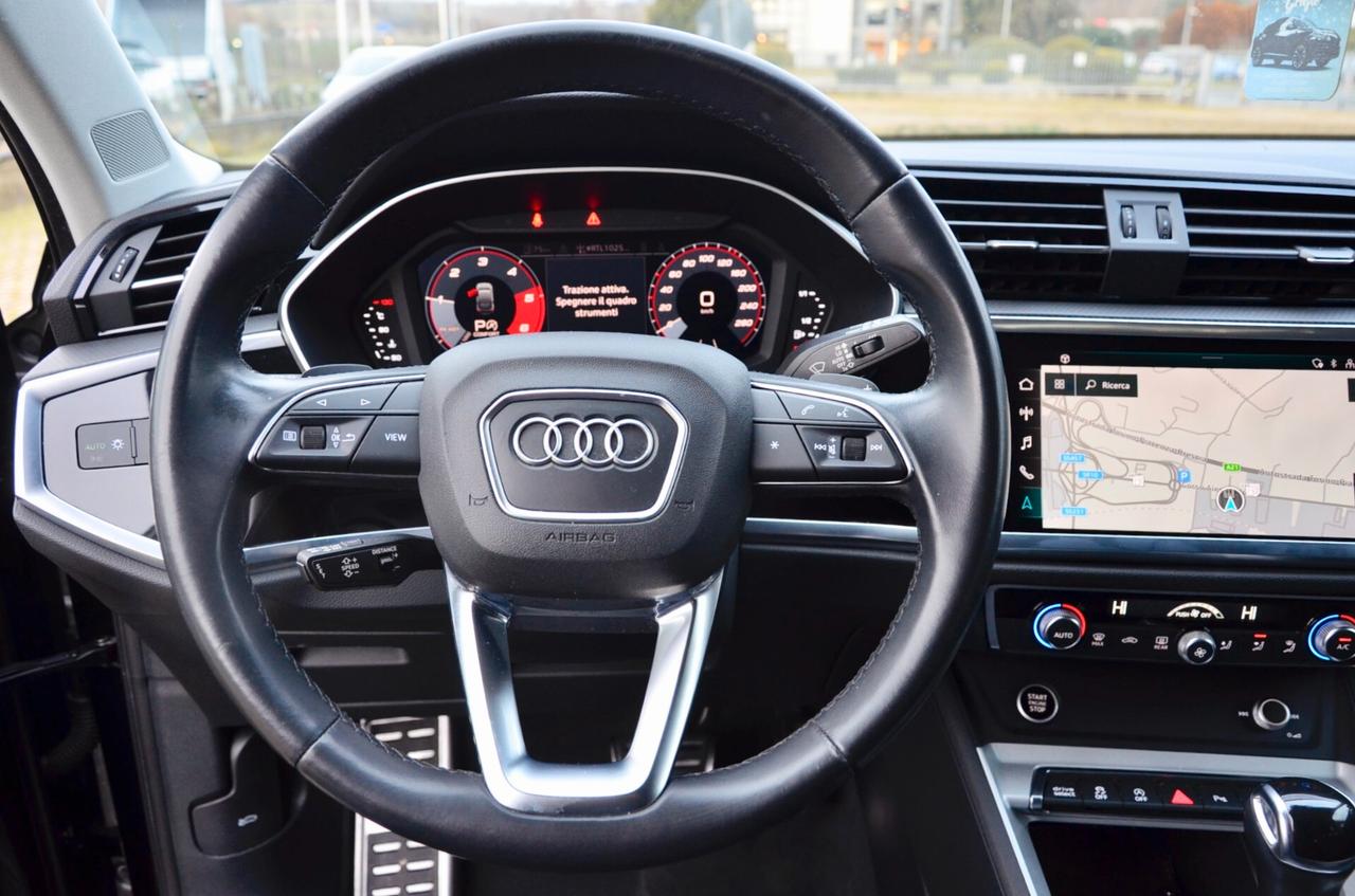 AUDI Q3 SPB 35 2.0 TDI S-LINE 150cv S-TRONIC, IVA ESPOSTA, UFF ITALIANA, SERVICE CON FATTURE, CHECK AUDI, FULL LED, RETROCAMERA, PERMUTE