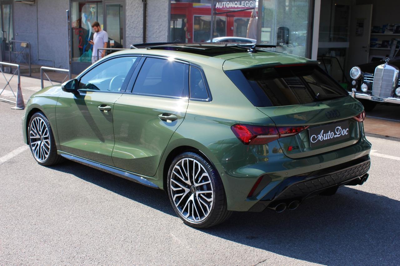 Audi S3 SPBK 2.0 TFSI 333 CV QUATTRO S TRONIC TETTO APRIBILE PANORAMICO BAULE ELETTRICO