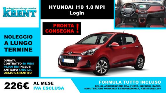HYUNDAI I10 1.0 MPI Login